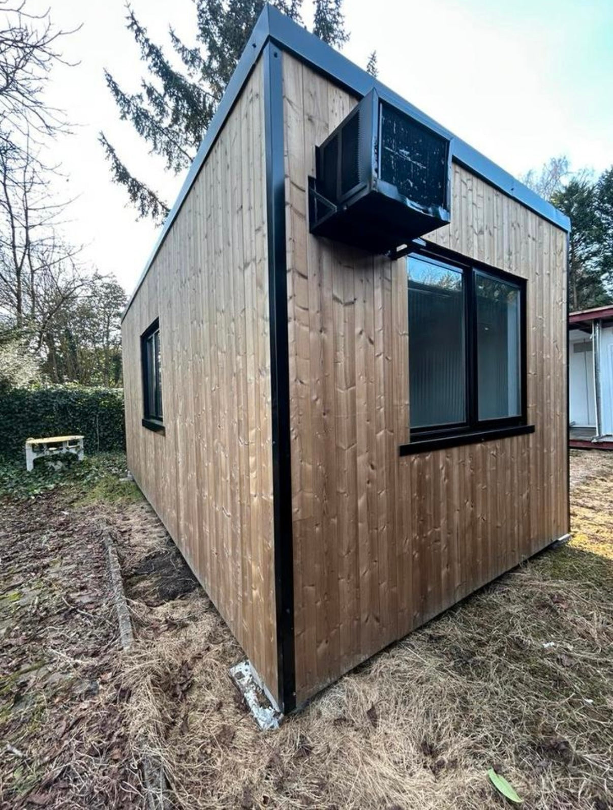 Bureel container poolhouse unit opslag